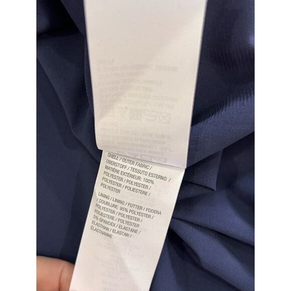 Isaac Mizrahi Live Navy Blue Polka Dots Tunic Sheer Blouse Size 20W - Picture 10 of 10